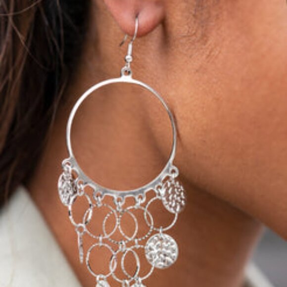 All Chime High Silver Earrings - Picture 2 of 5